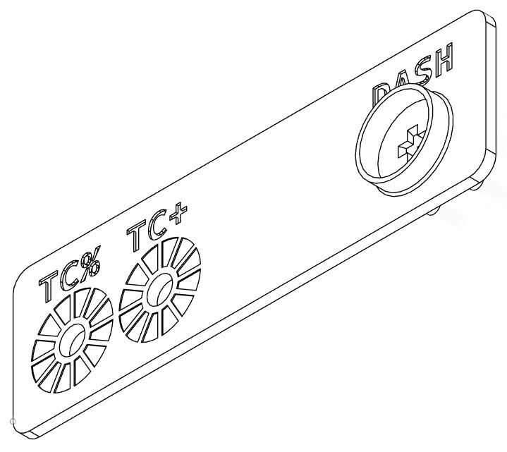 Switch panel with the HAT switch mounts